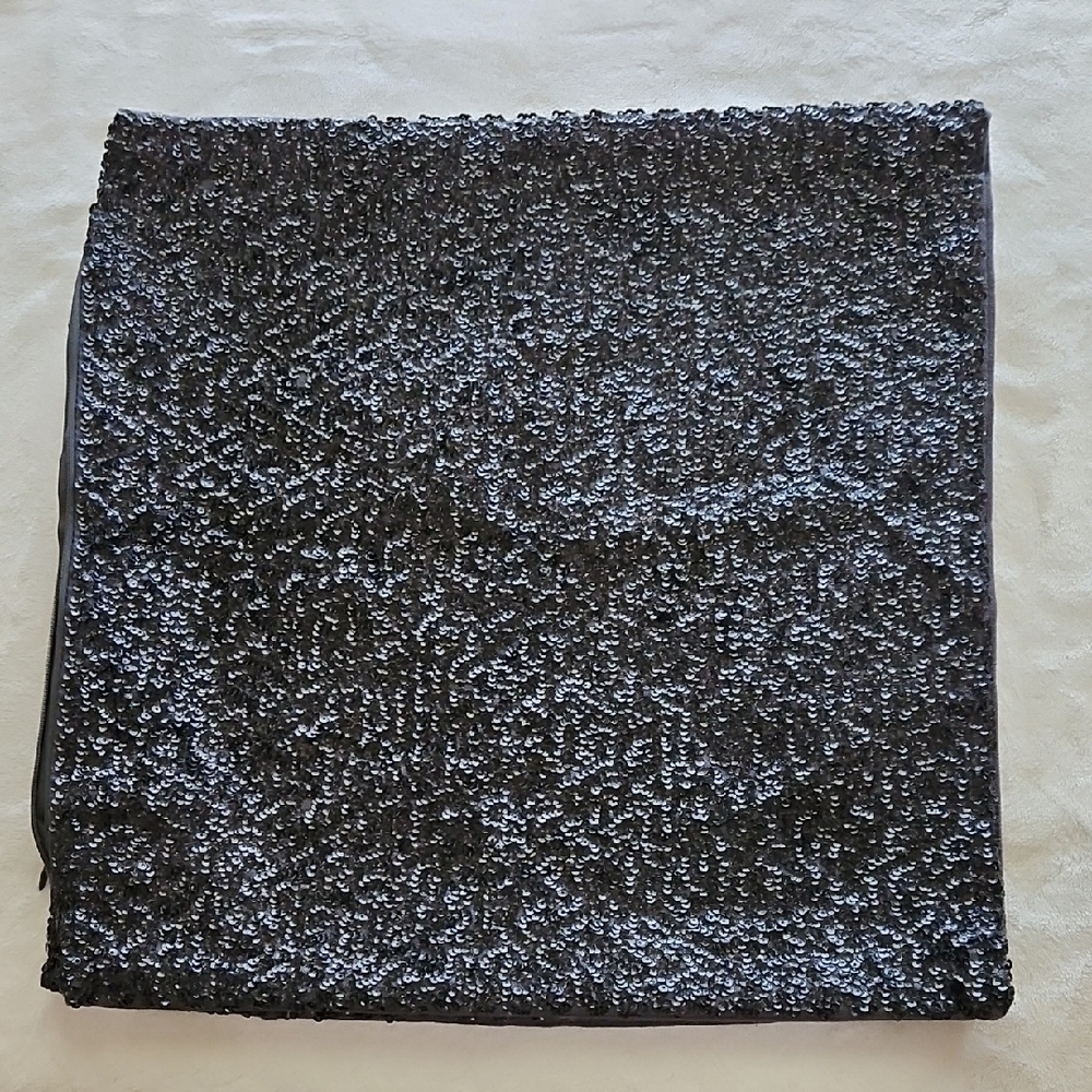 Black Sequin Set Of Cushion Covers